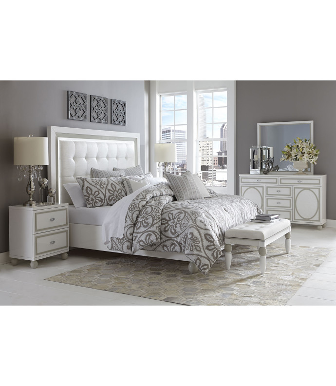 Sky Tower Bedroom Set White Cloud Cal king