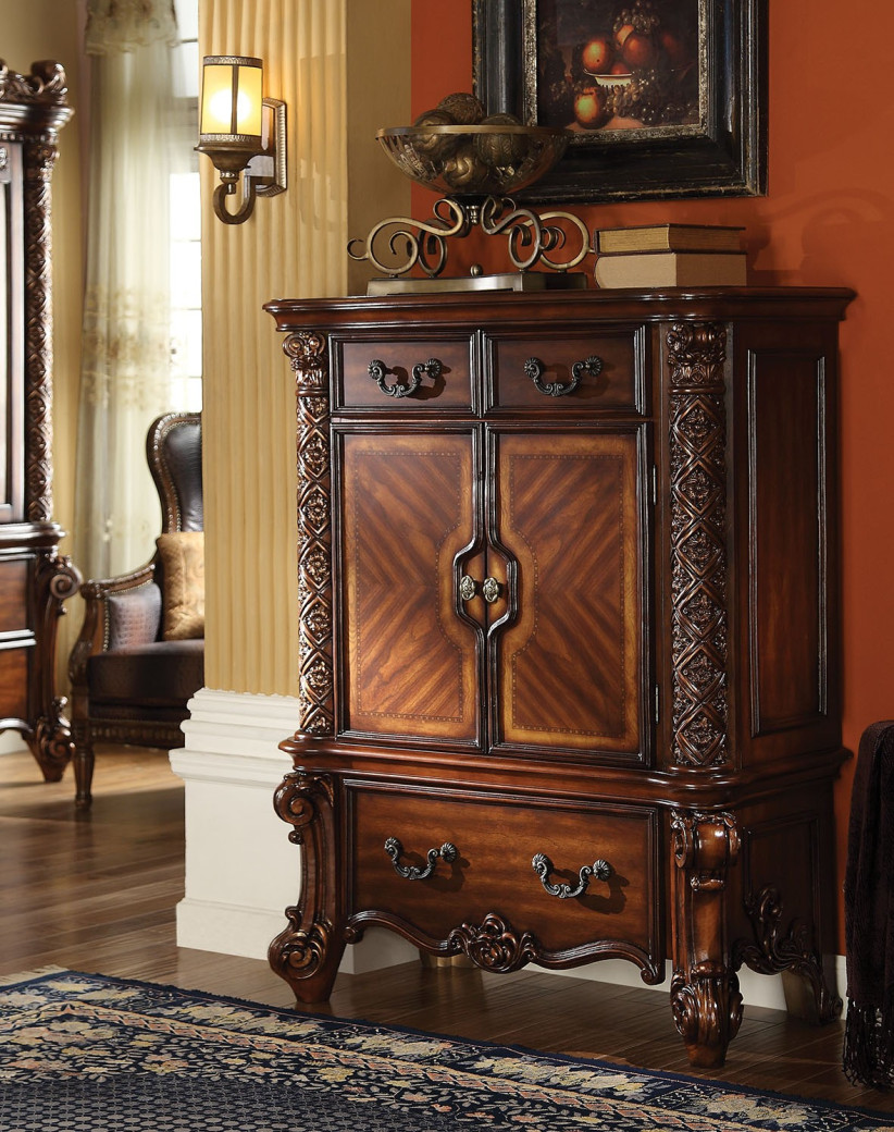22000 ACME  Vendome Bedroom Set Cherry Collection