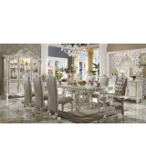Acme 61132 Rectangular  Dining Set  Versailles White Bone Finish