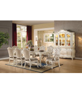 Acme  63540 Rectangular  Dining Set  Chantelle Peal White Finish