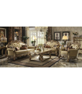 Acme 53000 Vendome Living room  Collection Gold Patina Finish 