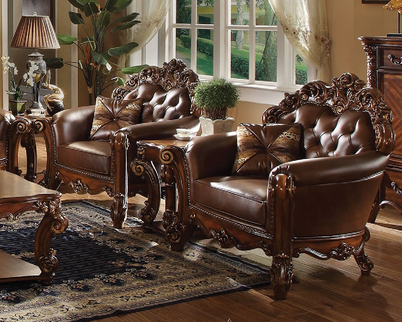 Acme 52001 Vendome Living room  Collection Cherry Finish 