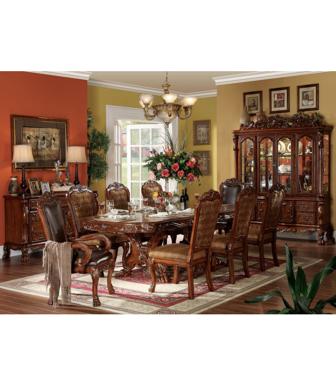 12150 Acme Dresden Dining Set Cherry Oak Collection 