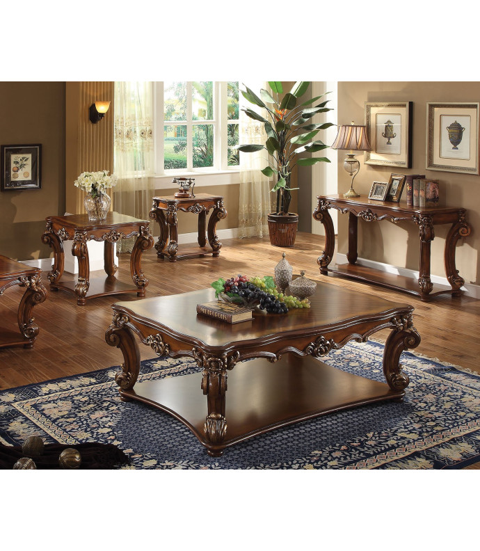 Acme 82000 Coffee Table Vendome Collection Cherry Oak Finish 