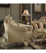 53120 Acme Living Room Vendome II Gold Patina Finish/ Bone PU