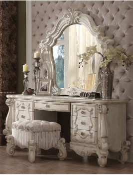 21760 Acme Bedroom Set Versailles Collection Bone White Finish