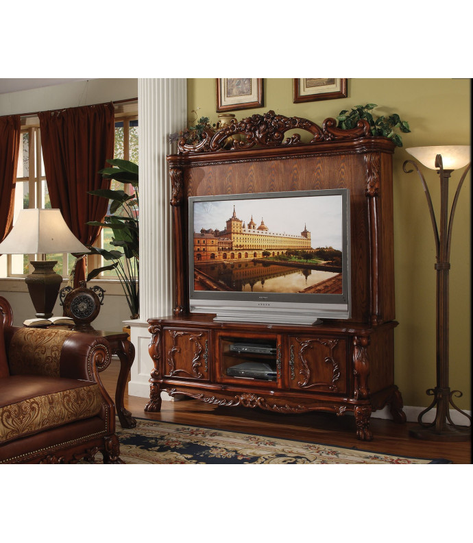 Dresden Cherry Oak Finish  2Pcs TV  Entertainment Center by Acme
