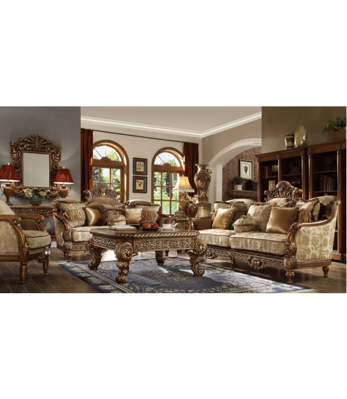 HD 610  Homey Design upholstery living room set Victorian, European & Classic design Sofa Set