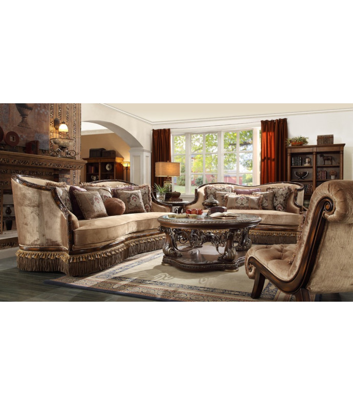HD 1631 Homey Design upholstery living room set Victorian, European & Classic design Sofa Set