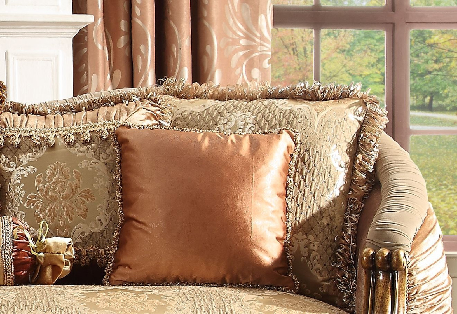 HD 1601 Homey Design upholstery living room set Victorian, European & Classic design Sofa Set