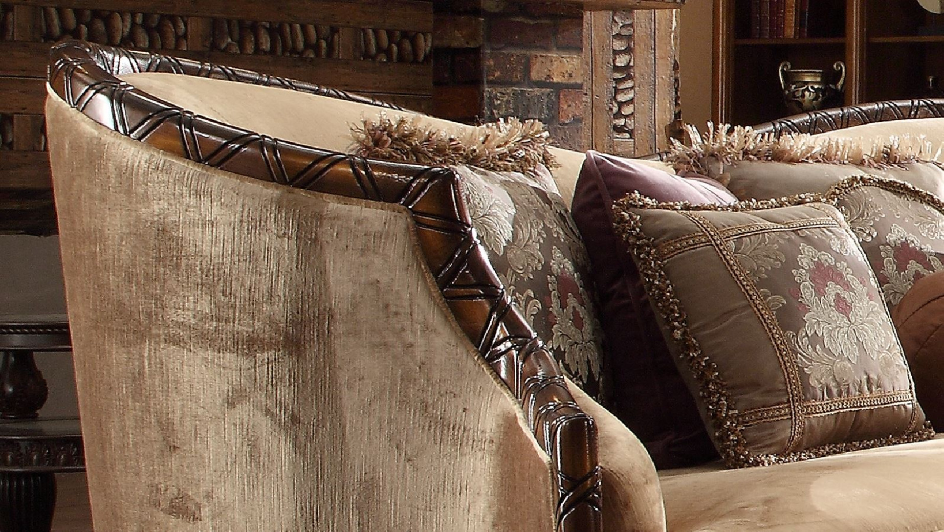 HD 1631 Homey Design upholstery living room set Victorian, European & Classic design Sofa Set