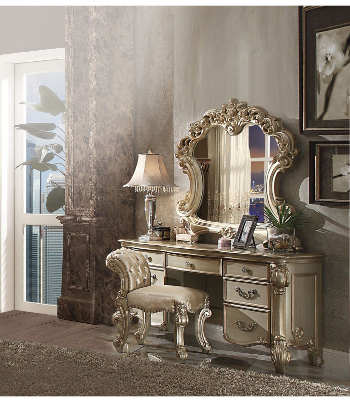 Acme 23007 Vendome Collection Gold Patina Vanity