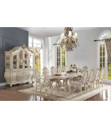 61280 Acme Dining Table Ragenardus Collection in Antique White