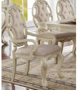 61280 Acme Dining Table Ragenardus Collection in Antique White