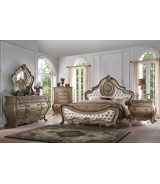 26310Q Acme Ragenardus Bedroom Set Collection .Vintage Oak Finish / Pu