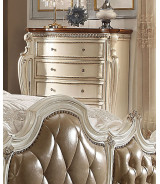 26900Q Buttersctoch / Pearl Finish Bedroom Set Picardy Collection by Acme Furniture
