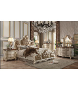 26900Q Buttersctoch / Pearl Finish Bedroom Set Picardy Collection by Acme Furniture
