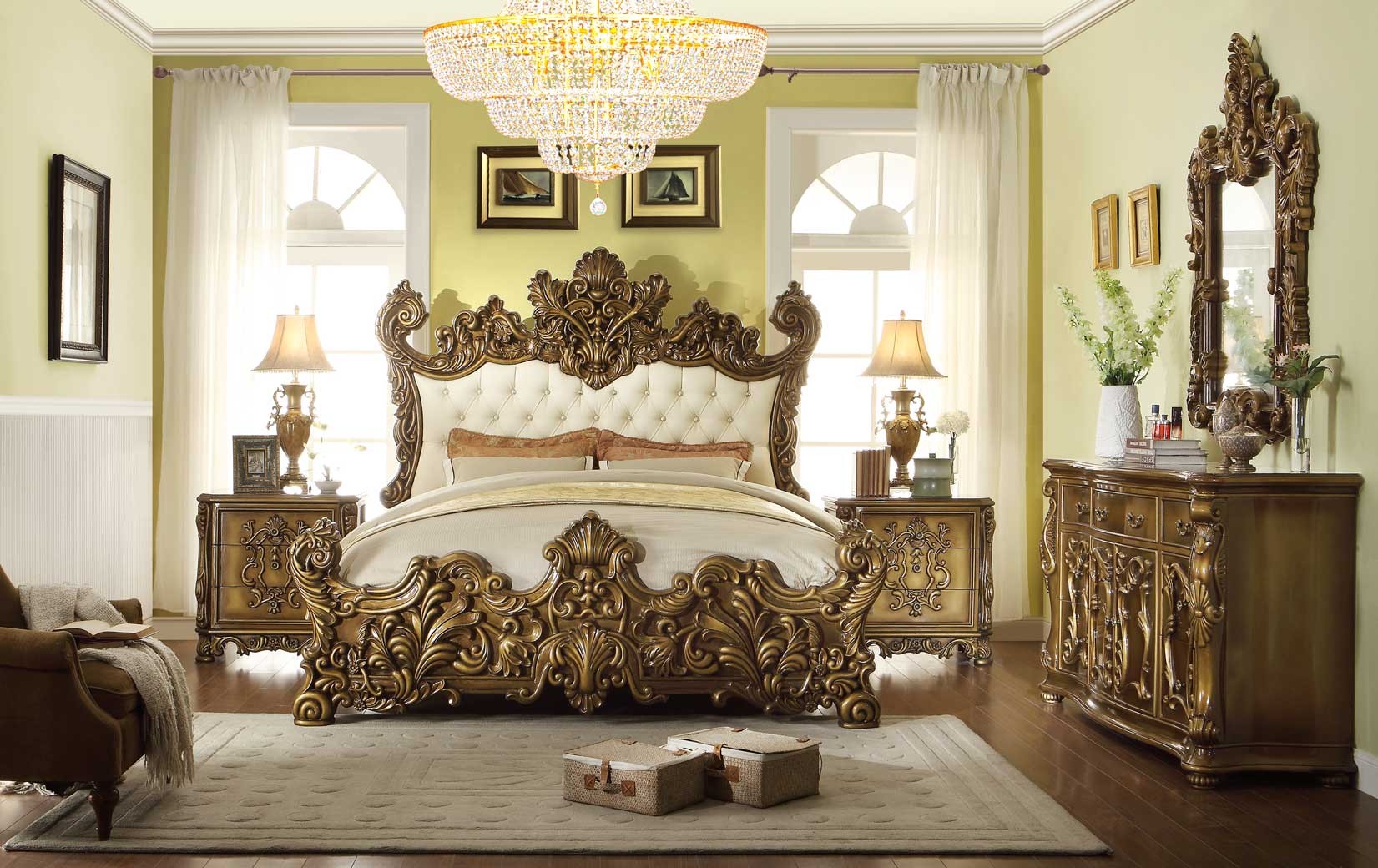 HD 8008  Homey Design Bedroom set  Victorian, European & Classic design