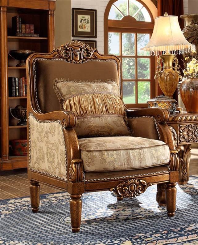 HD 610 Homey Design upholstery Accent Chair Victorian, European & Classic design