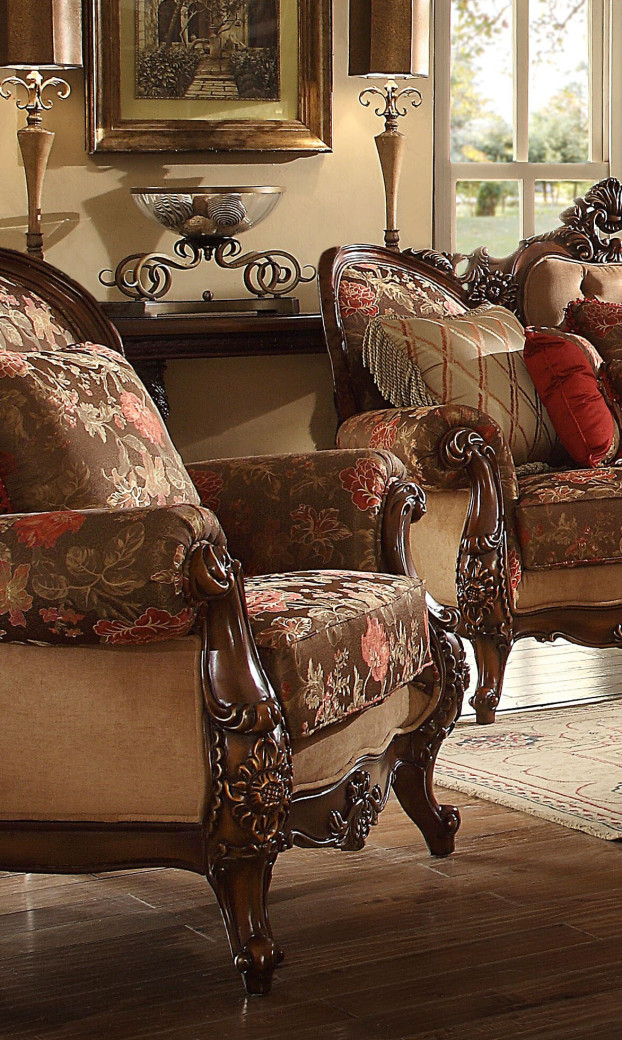 HD 39 Homey Design upholstery living room set  Victorian, European & Classic design  Sofa Set