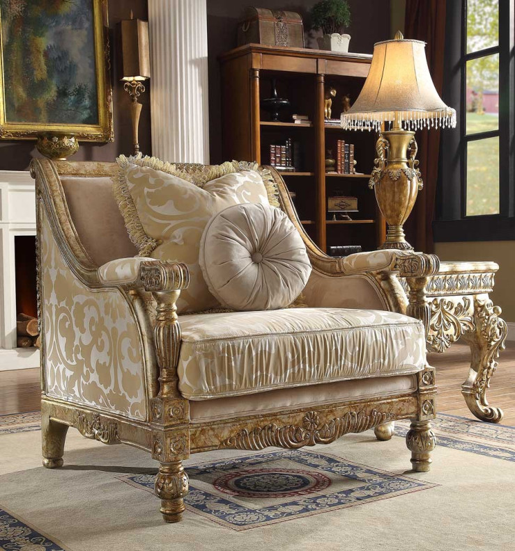 HD 205 Homey Design upholstery Accent Chair Victorian, European & Classic design