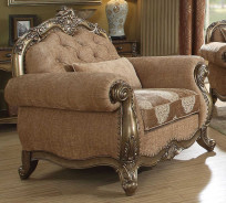 56030 Fabric / Vintage Oak Finish Living Room Ragenardus Collection By Acme Furniture