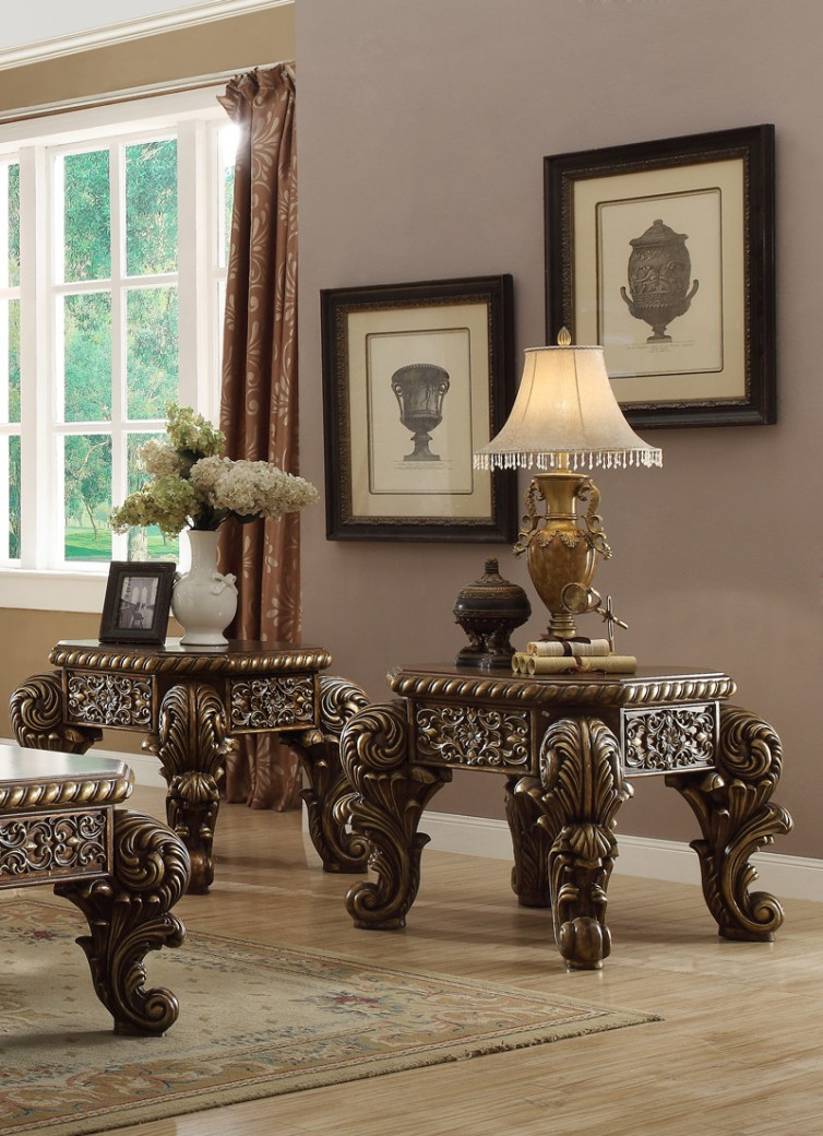 HD 610 Homey Design upholstery living room set Victorian