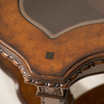 Aico Windsor Court Rectangular Cocktail Table VINTAGE FRUITWOOD