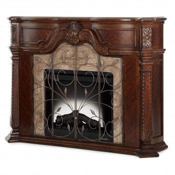 AICO Windsor Court Fireplace VINTAGE FRUITWOOD