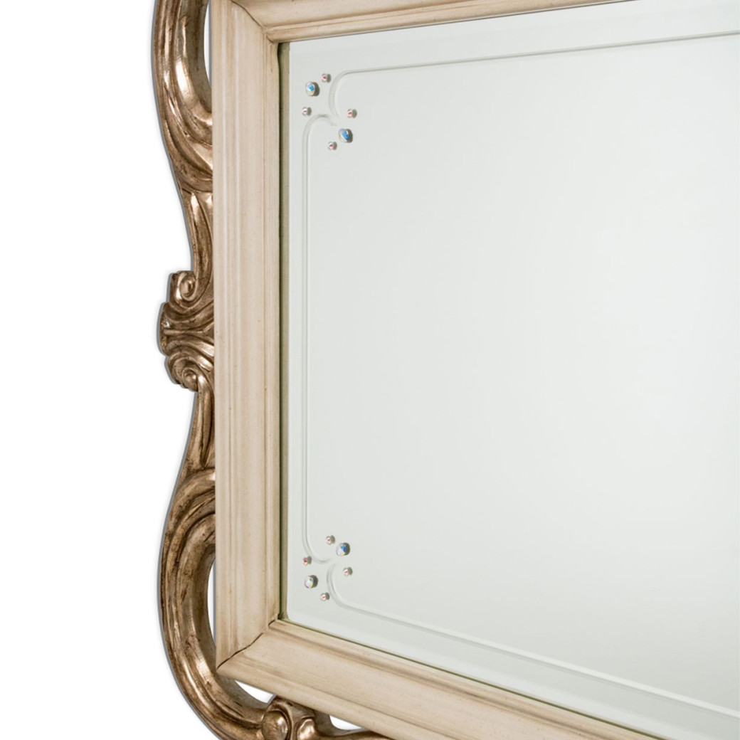 Wall Mirror Platine De Royale Champagne Collection By Michael Amini