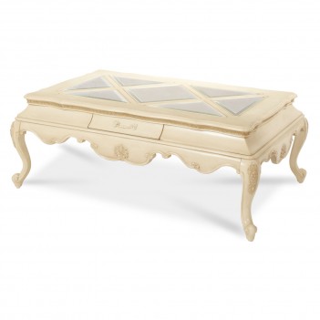 Aico Lavelle Rectangular Cocktail Table BLANC