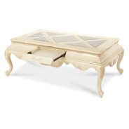Aico Lavelle Rectangular Cocktail Table BLANC