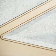 Aico Lavelle Rectangular Cocktail Table BLANC