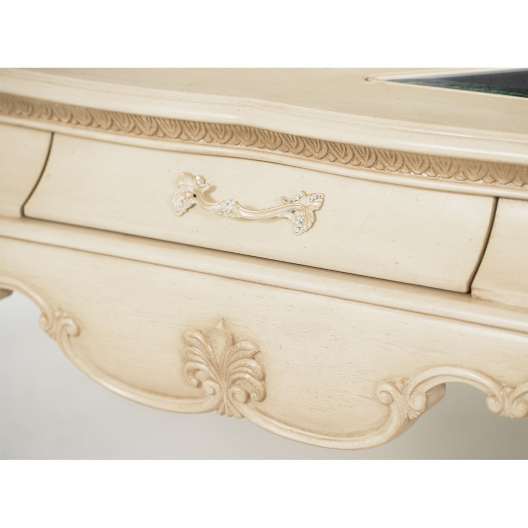 Aico Lavelle Rectangular Cocktail Table BLANC