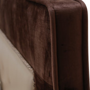 Aico 21 Cosmopolitan Taupe Upholstered Tufted Bed