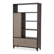 Aico 21 Cosmopolitan Taupe Left Bookcase