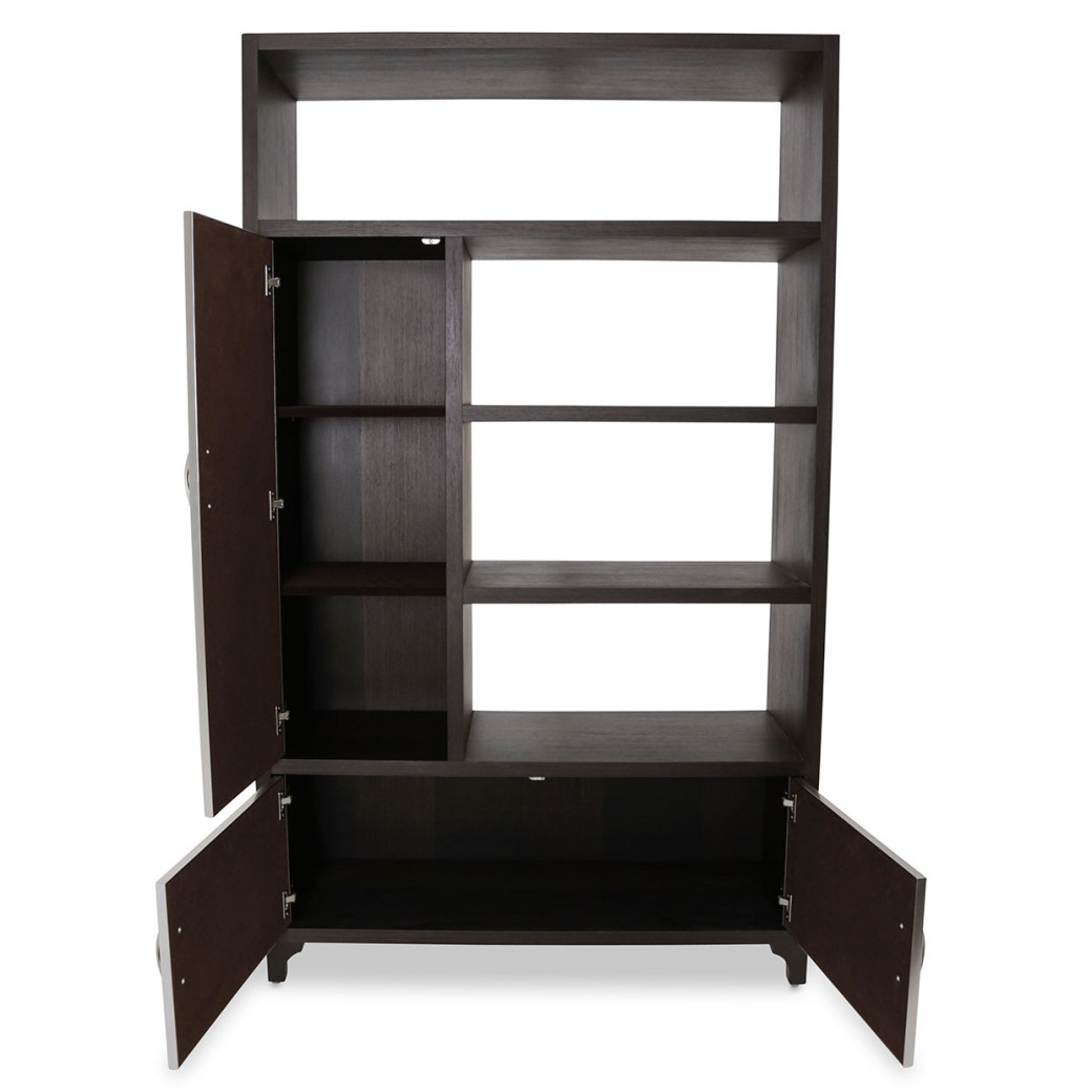 Aico 21 Cosmopolitan Taupe Left Bookcase