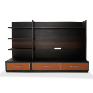 Aico 21 COSMOPOLITAN ORANGE Entertainment Center (4 Pc) Diablo