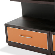 Aico 21 COSMOPOLITAN ORANGE Entertainment Center (4 Pc) Diablo