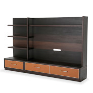 Aico 21 COSMOPOLITAN ORANGE Entertainment Center (4 Pc) Diablo