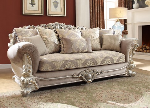 HD 372 Homey Design upholstery living room set Victorian
