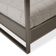 Aico Metro Lights Queen Canopy Bed Bedroom Set Midninght