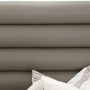 Aico Metro Lights Queen Canopy Bed Bedroom Set Midninght