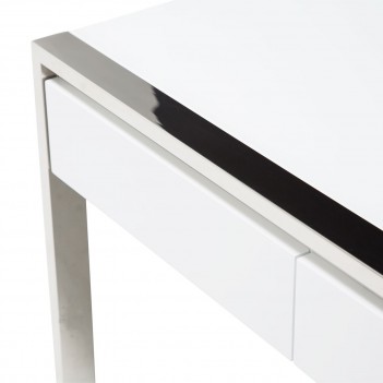 Aico State St. Writing Desk Glossy White