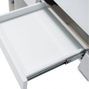 Aico State St. Writing Desk Glossy White