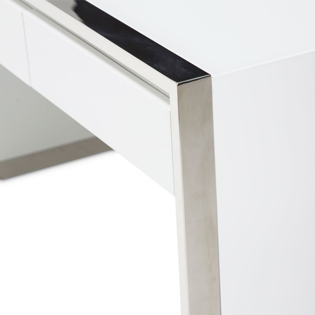Aico State St. Writing Desk Glossy White