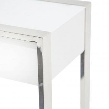 Aico State St. Console Table Glossy White