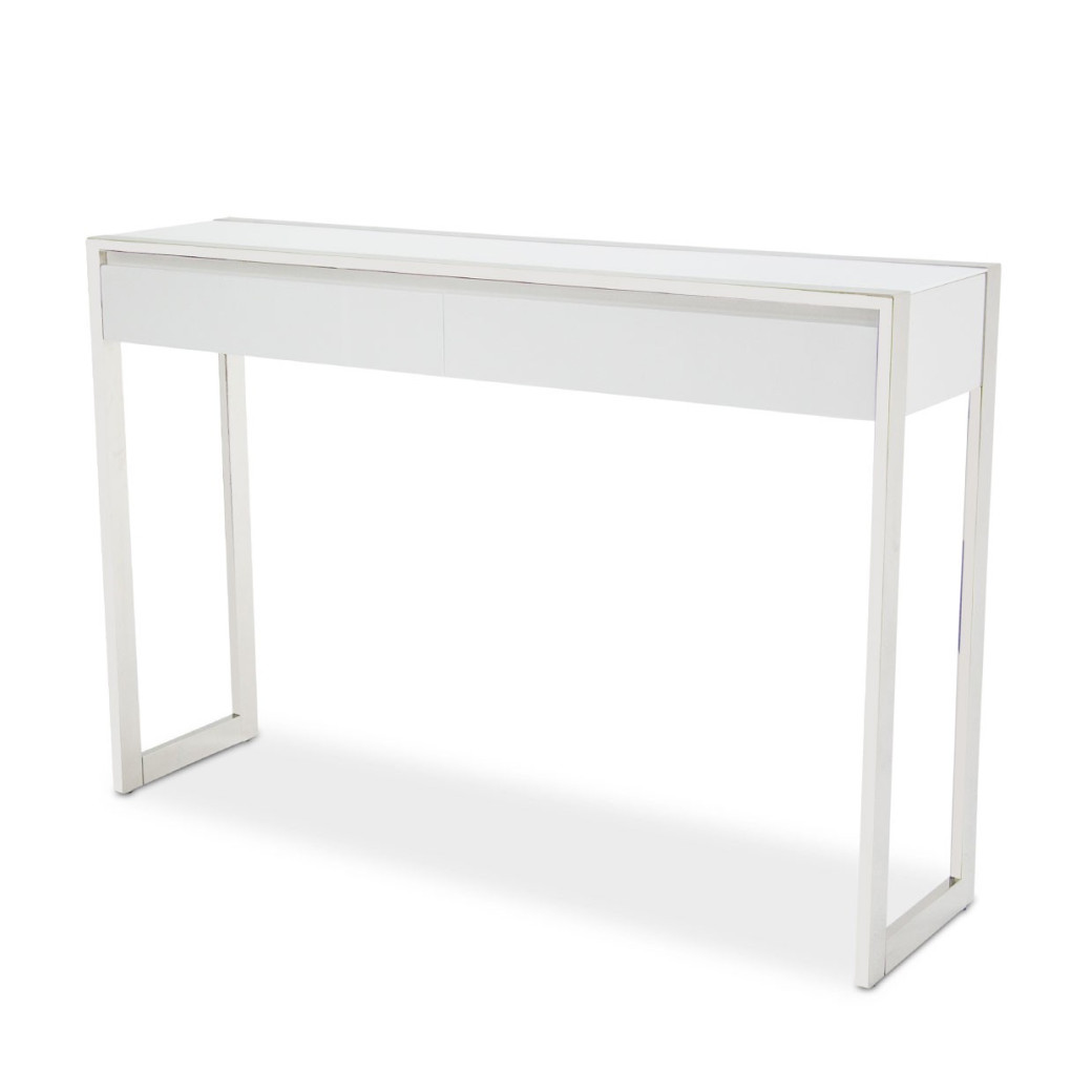 Aico State St. Console Table Glossy White