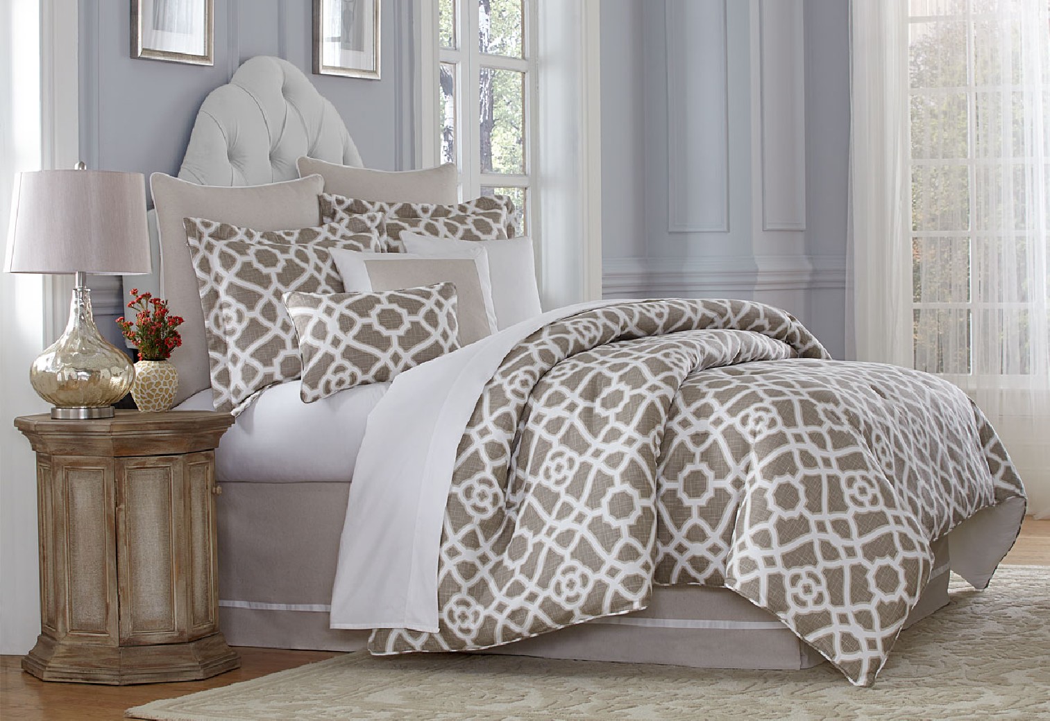 Michael Amini Harper Comforter Bedding Set by Aico