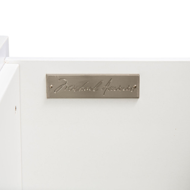 Michael Amini Sky Tower Bedroom Set White Cloud Finish